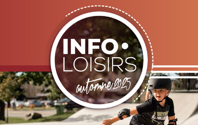 L'Info-loisirs automnal est maintenant disponible