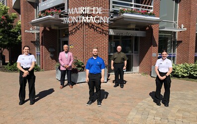 Cadettes de la Sureté du Québec à la Ville de Montmagny cet été