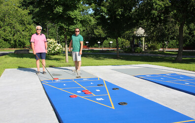 Nouveaux terrains de «shuffleboard» et de «pickleball» au parc St-Nicolas