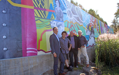 Inauguration de la murale Avantis, un legs des Fêtes du 375e