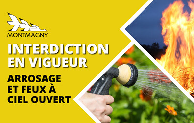 Interdiction d'arroser et de faire des feux à ciel ouvert à Montmagny