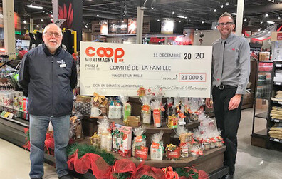 Des paniers de Noël bien garnis