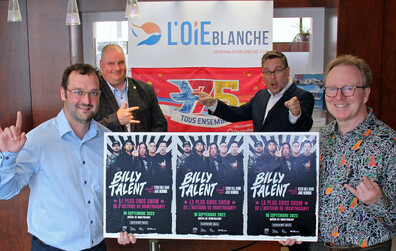 Le journal L'Oie Blanche s'associe à la présentation du spectacle de Billy Talent à Montmagny!